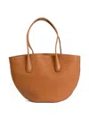 The Row Top-handles Leather Shoulder Bag In Brown