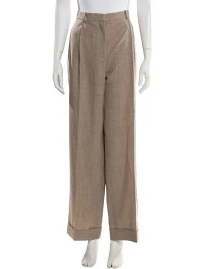 Pre-owned The Row Tor Pant Wide Leg Pants In Neutrals