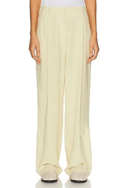 The Row Tor Trouser In Yellow Straw