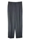 The Row Tor Pleated-cuffed Trousers In Blue