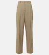 The Row Tor Virgin Wool Wide-leg Pants In Beige