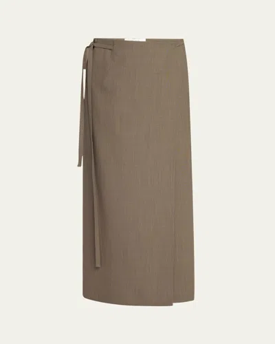 The Row Toreva Straight Wrap Skirt