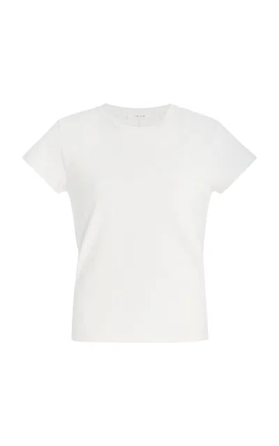 The Row Tori Cotton-jersey T-shirt In White