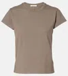 The Row Tori Cotton T-shirt In Brown