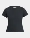 The Row Tori Shrunken T-shirt In Black