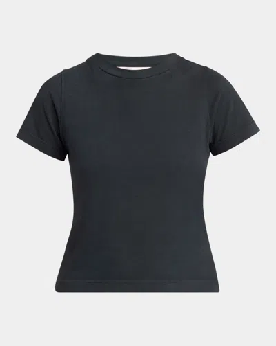 The Row Tori Shrunken T-shirt In Black