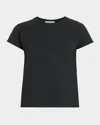 The Row Tori Shrunken T-shirt In Black