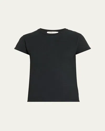 The Row Tori Shrunken T-shirt In Black