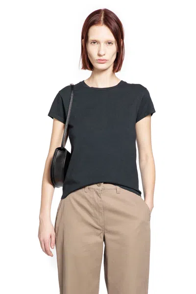 The Row Tori T-shirt In Cotton In Black