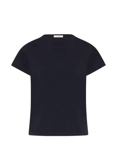 The Row Torya Ribbed T-shirt In Black