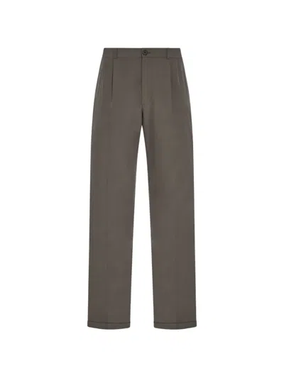 The Row Tosca Pleated Trousers In Gray