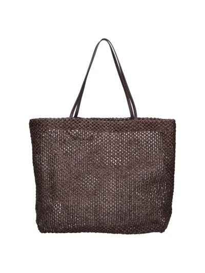 The Row Tote Bag "barn Raffia" In Brown