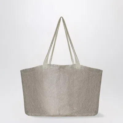 The Row Tote Bag Imogen Silver In Mesh