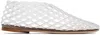 The Row Mara Rubber Mesh Ballerina Flats In Clr Clear