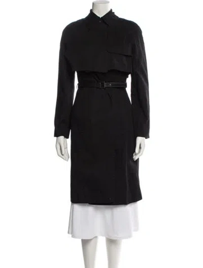 Pre-owned The Row Trench Coat In Black