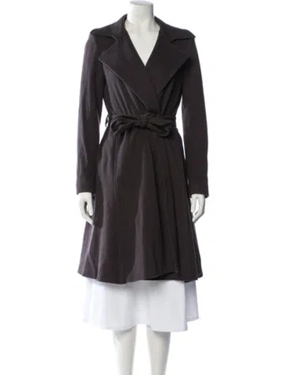 Pre-owned The Row Trench Coat In Gray