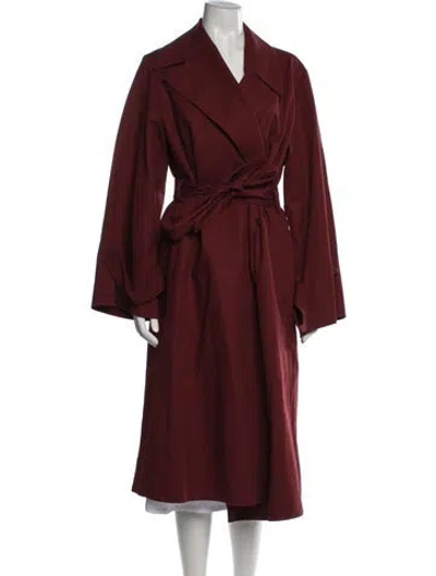 Pre-owned The Row Trench Coat In Red