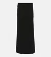 The Row Trevy Wool Maxi Skirt In Black