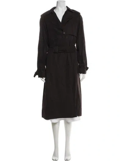 Pre-owned The Row Triana Trench Coat In Black