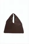 The Row Triangular-shaped Lambskin Tote Bag With Cut-out Handle In White