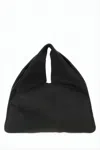 The Row Triangular Silhouette Tote Bag In Smooth Cow Leather In Black