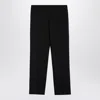 The Row Black Wool Trousers In Black