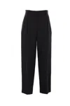 The Row High-waisted Casual Pants In Black