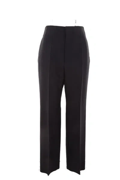The Row Mid Rise Tailored Trousers In Black