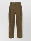 The Row Trousers Front Pleated Belt Loops In Brown