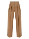 The Row Tailored Trousers With Pleats And Pockets In Nude