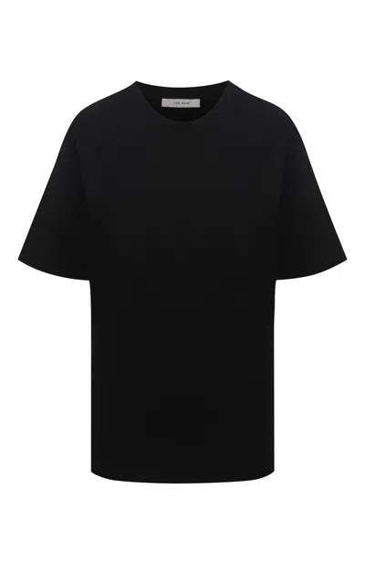 The Row T-shirt With Contrasting Stitching In Black