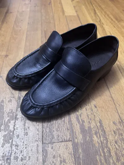 Pre-owned The Row Ttulf Nappa Leather Loafer Size 41  Alike In Black