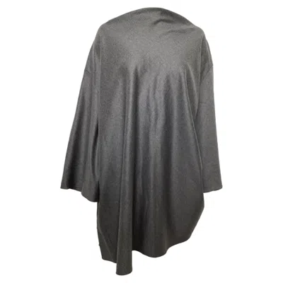 The Row Tunic Shift Dress In Grey Wool In Gray