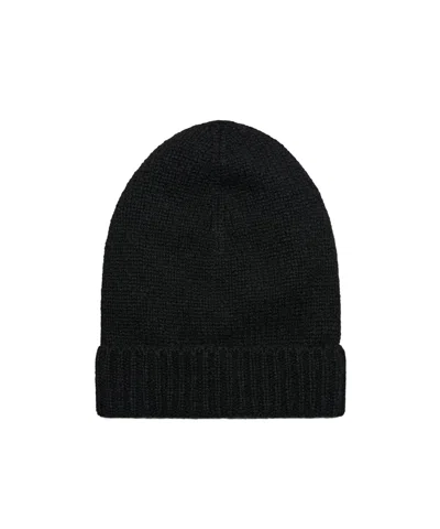The Row Turn-up Knit Hat In Black