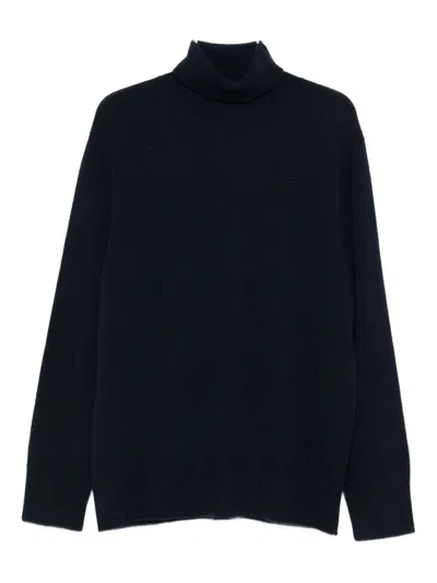 The Row Turtleneck Cashmere Sweater In Blue