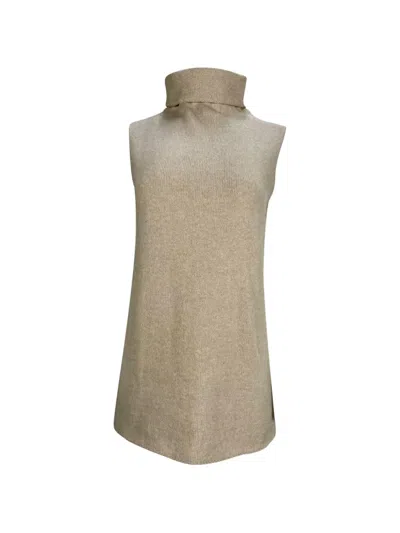 Pre-owned The Row Turtleneck Sleeveless Sweater In Neutral