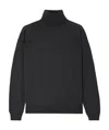 The Row Stepny Wool And Cashmere Turtleneck Sweater In Black