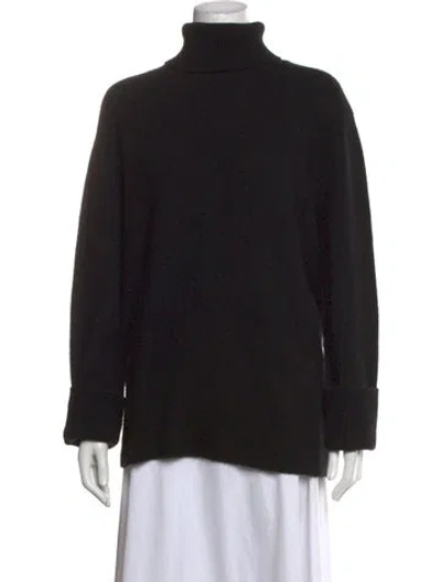 Pre-owned The Row Turtleneck Sweater In Black