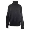 The Row Essentials Stepny Wool And Cashmere-blend Turtleneck Sweater In Black