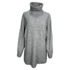 The Row Turtleneck Sweater In Grey Wool In Grey