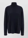 The Row Turtleneck Sweater With Ribbed Collar And Cuffs In Gray