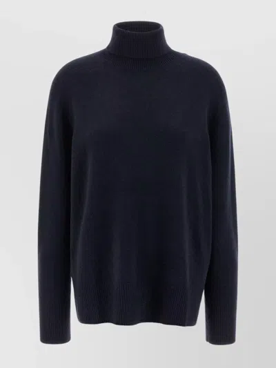 The Row Turtleneck Sweater With Ribbed Collar And Cuffs In Gray