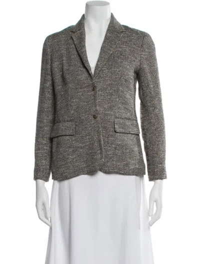 Pre-owned The Row Tweed Pattern Blazer In Neutral