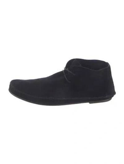 Pre-owned The Row Tyler Suede Boots In Black