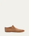 The Row Tyler Suede Moccasins In Fawn
