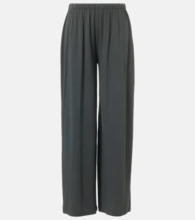 The Row Ukira Cotton Jersey Wide-leg Pants