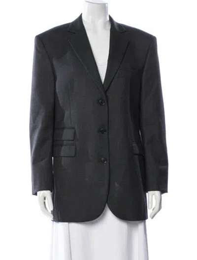 Pre-owned The Row Ule Wool Blazer W/ Tags In Gray