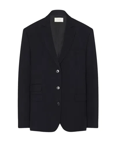 The Row Ule Wool Canvas Blazer In Blue