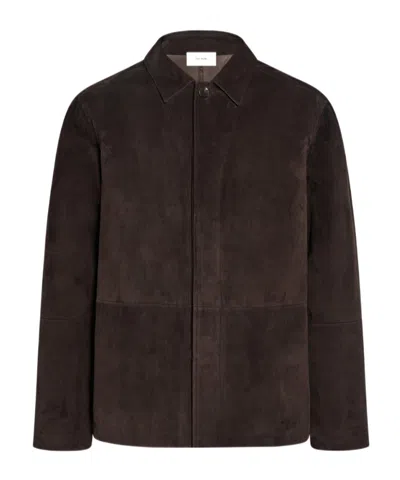 The Row Ulrich Jacket In Brown