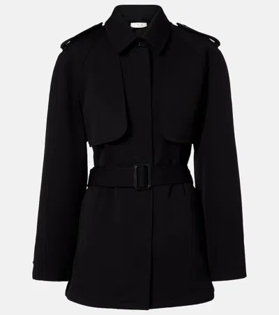 The Row Usuaia Belted Virgin Wool Jacket In Black